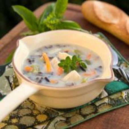 Wild Rice, Mushroom, and Ham (or Chicken) Soup