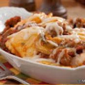 Baked Ravioli and Sausage