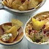 Cheesy, Oozy Guacamole Bean Dip