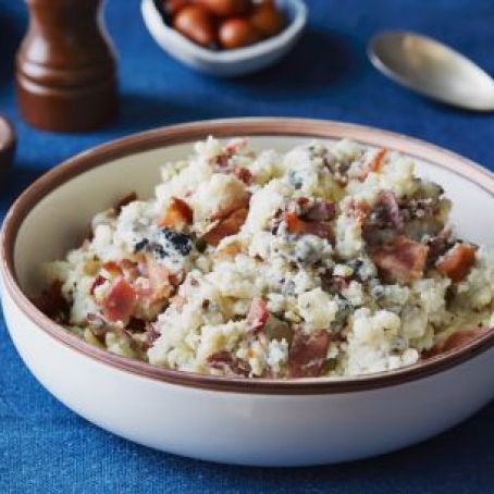 Red, White and Blue Mashed Potatoes