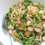 Somen Noodles with Scallops and Vegetables