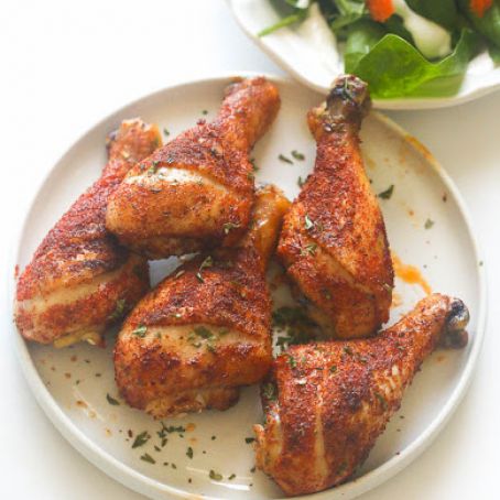 Crispy baked chicken legs