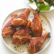 Crispy baked chicken legs