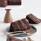 One Bowl Devil's Food Layer Cake with Milk Chocolate Frosting