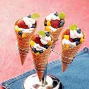 Summertime Fruit Cones Recipe