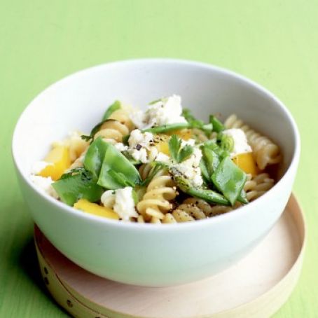 Pasta Salad with Snow Peas and Feta