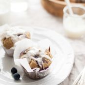 Blueberry Meyer Lemon Chia Seed Muffins