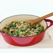 Risotto with Bacon and Kale