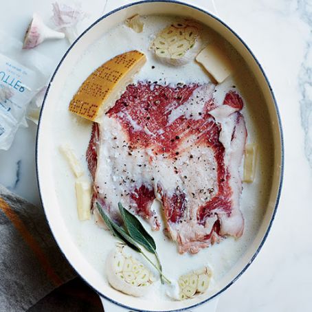 Pork Roast with Garlic-Parmesan Cream