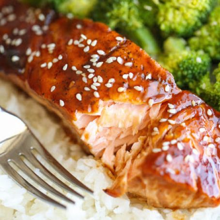Teriyaki Salmon & Broccoli Bowls