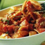 Tomato Gorgonzola Sauce w Pasta Shells