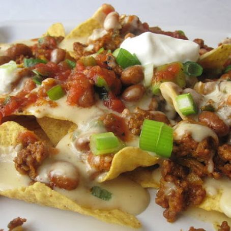 Chorizo Pinto Bean Nachos