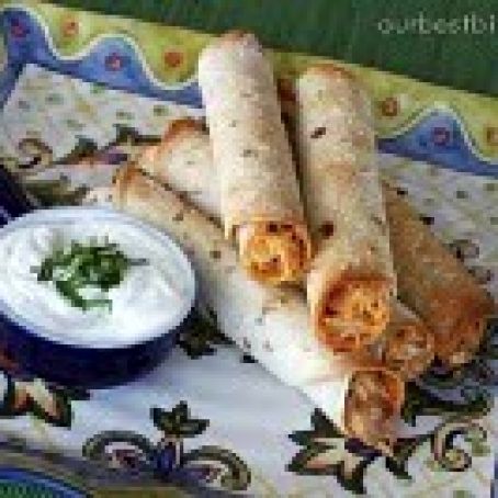 Baked Creamy Chicken Taquitos
