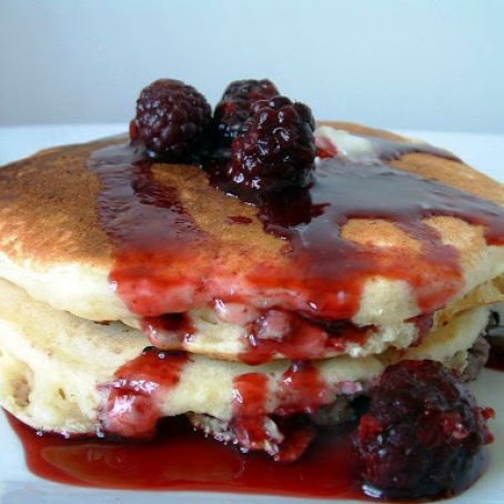 Buttermilk Pancakes with Fresh Berries