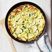 Perfect Frittata with Zucchini and Provolone