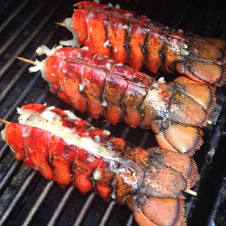 Grilled Lobster Tails with Herb Butter