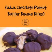 Choclate Peacan Butter Banana Bites