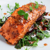 Marinated Maple Miso Dijon Salmon