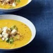 Butternut Roasted Squash Soup and Curry Condiments