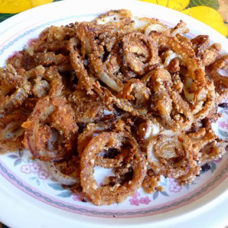 Low Carb Battered Onion Rings