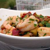 Shrimp Roasted with Potatoes & Prosciutto