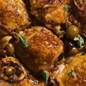 Chicken Thighs with Lemon and Olives