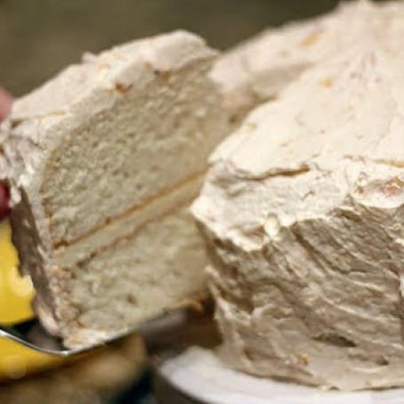 Peaches and Cream Cake (talkchowplayhouse.com)