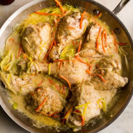 Chicken Fricassee With Vermouth