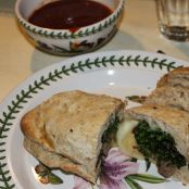 Calzones and Fruit Salad (lactose/soy free)