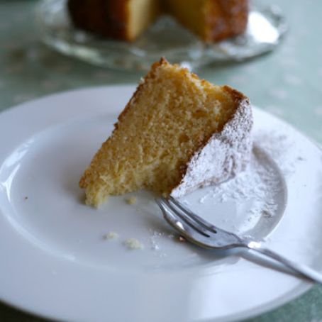 cake - Lemon Chiffon Cake, gluten free, dairy free