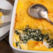 Polenta al Forno With Spinach, Ricotta and Fontina