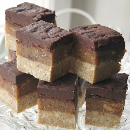 Vegan Chocolate Caramel Squares