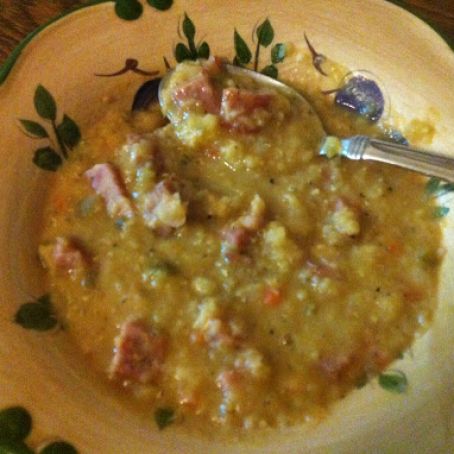 Lentil Soup with Hot Dogs