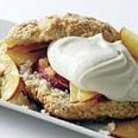 Fresh Peach and Gingercream Shortcakes
