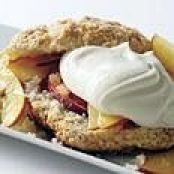 Fresh Peach and Gingercream Shortcakes
