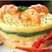 TIMBAL RELLENO DE PAPA Y CAMARON