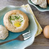 Eggs Baked in Bread Bowls