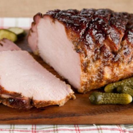 Peameal Bacon Roast with Balsamic and Honey Glaze