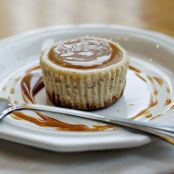 Eggnog Cheesecakes with Dulce de Leche