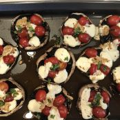 Caprese Stuffed Garlic Butter Portobellos