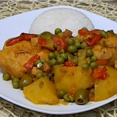 Fricase de Pollo or Chicken Fricassee Boricua Style