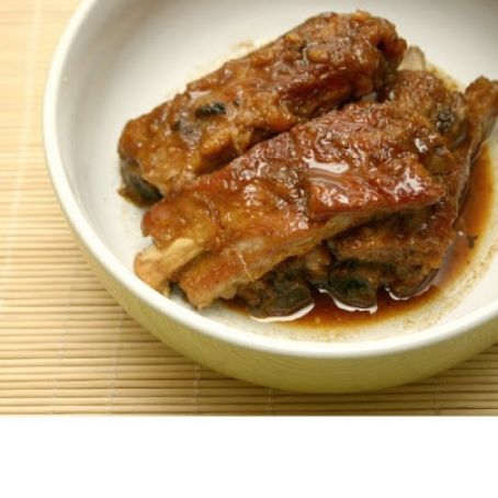Slow Cooker Braised Garlic Spareribs