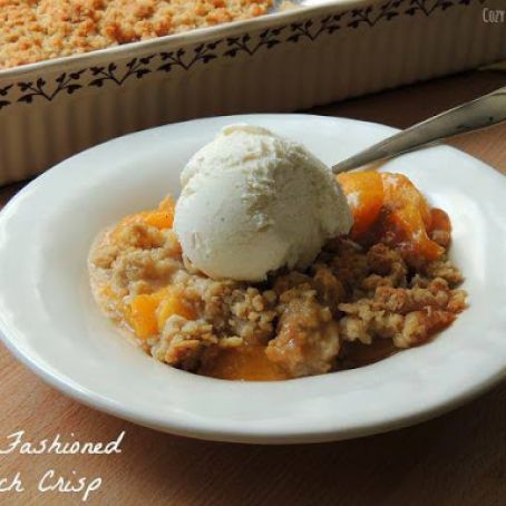 OLD FASHIONED PEACH CRISP