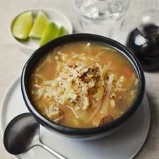 Hot and Sour Mushroom, Cabbage, and Rice Soup