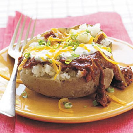 Barbecue-Stuffed Potatoes- Cooking Light