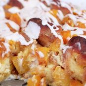 Southern Peach Cobbler Bread Pudding