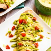 Vegan Portobello and Poblano Enchiladas with Smoky Poblano Queso