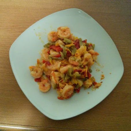 Shrimp Scampi with Pepper & Onion