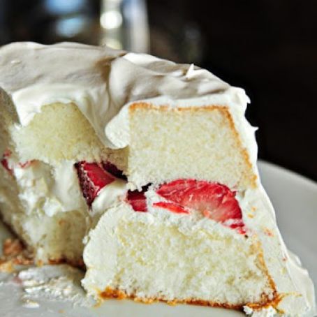 Strawberry Angel Cake