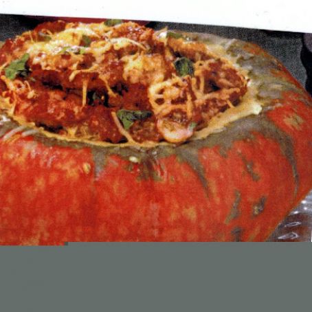 Squash - Sausage stuffed Turban Squash